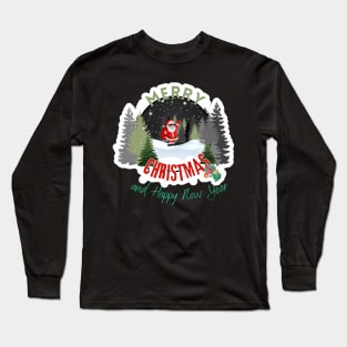 Santa Clus on Christmas night Long Sleeve T-Shirt